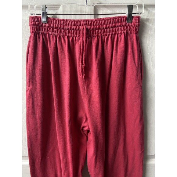 Lee Premium Jersey Y2K Joggers Mens Size Large Red Made in USA Tie Vintage - Picture 4 of 7